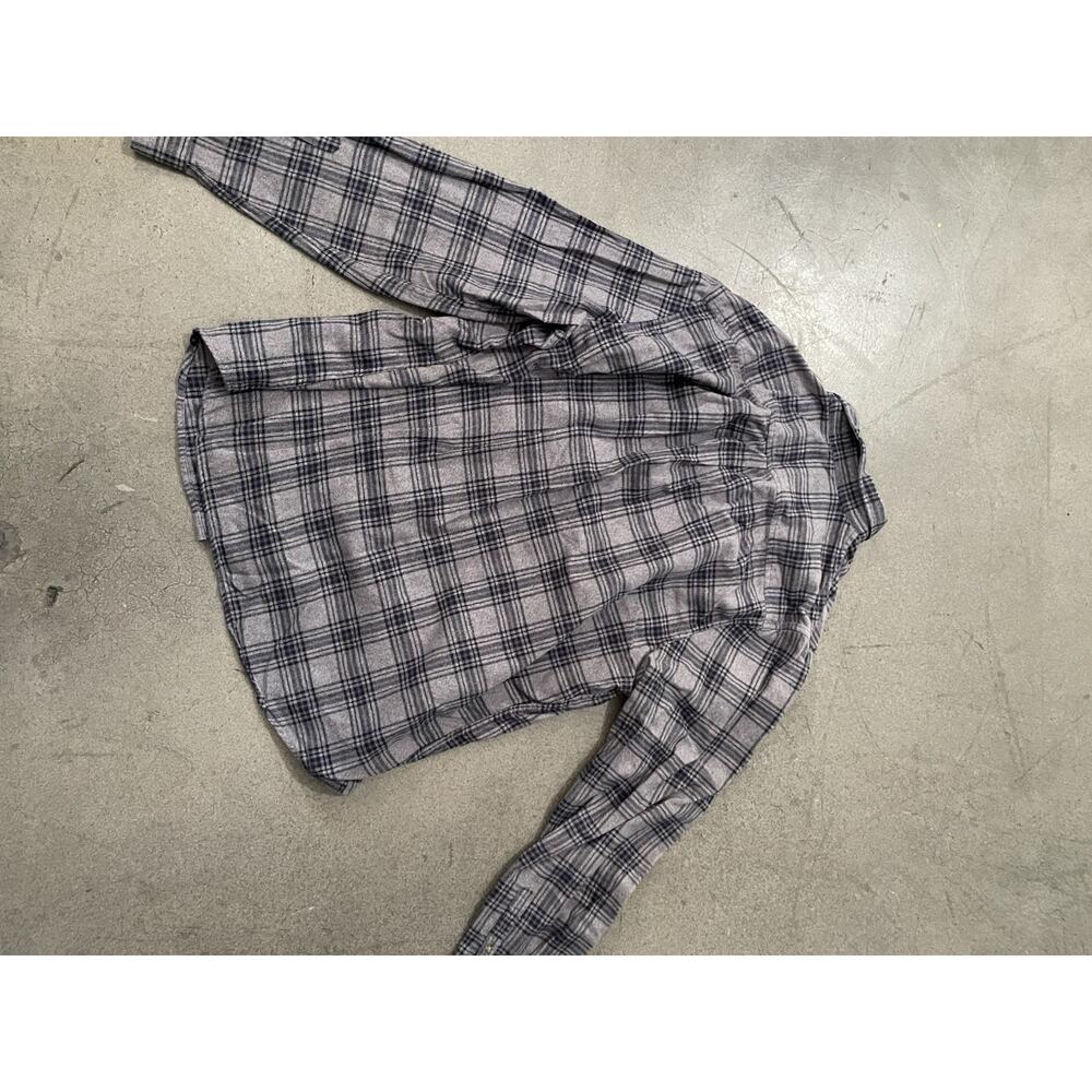 14th & Union Men's XL Plaid Button-Up Shirt Gray Blue - Picture 3 of 3